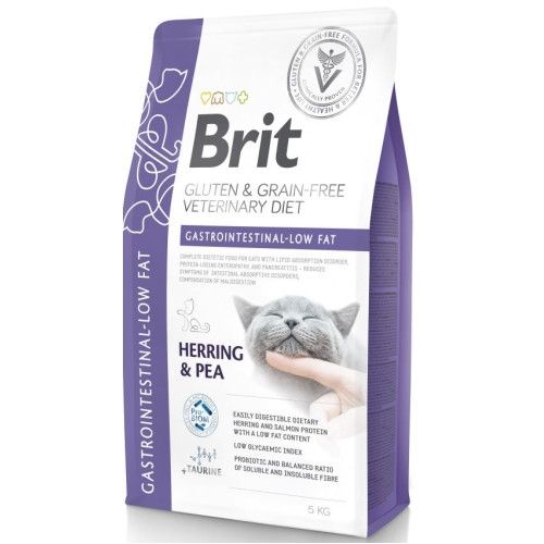 Brit Grain Free Veterinary Diets Cat Gastrointestinal Low Fat, 5 kg