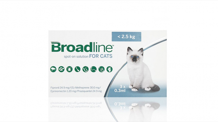 Broadline Cat S,   2.5 kg, 3 pipete