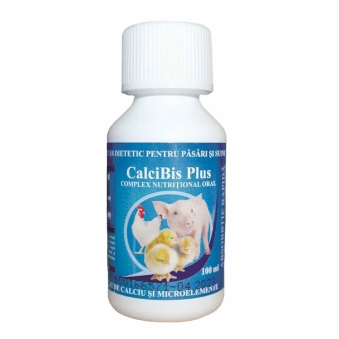 CalciBis Plus, 100 ml, furaj complementar dietetic pentru pasari si suine