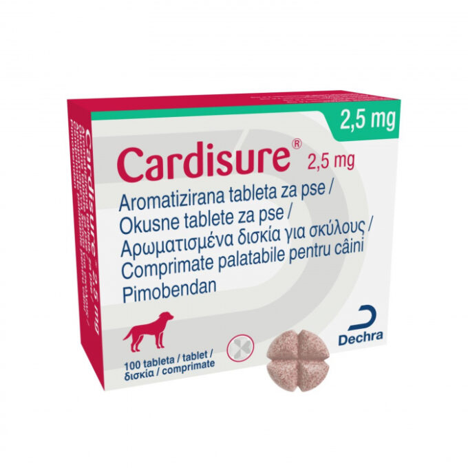 CARDISURE 2.5 MG 100 TB PALATABILE 1 CARDISURE 2.5 MG 100 TB PALATABILE