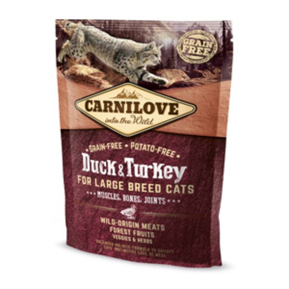 Carnilove Duck Turkey Large Breed Cats 400 g 1 Carnilove Duck Turkey Large Breed Cats 400 g