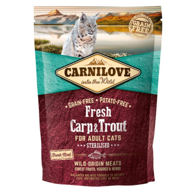 Carnilove Fresh Carp  Trout Sterilised for Adult Cats 400 g