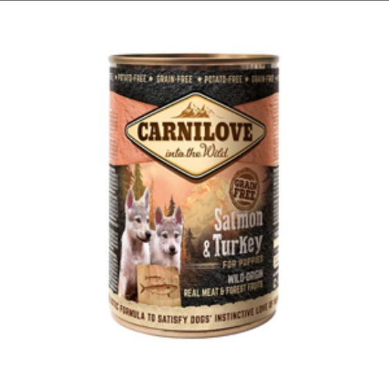 Carnilove Wild Meat Salmon and Turkey for Puppies 400 g 1 Carnilove Wild Meat Salmon and Turkey for Puppies 400 g