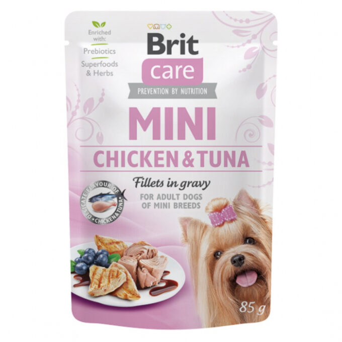 Brit Care Dog Mini Chicken and Tuna Fillets in Gravy 85 g 1 Brit Care Dog Mini Chicken and Tuna Fillets in Gravy 85 g
