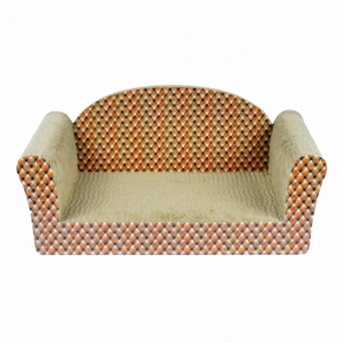 Carton de zgariat pentru pisici, model canapea, 49.53 A  26.67 A  17.78 cm, Multicolor