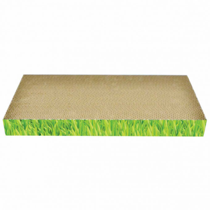 Carton de zgariat pentru pisici, 48.26A 22.86A 5.08 cm, Verde