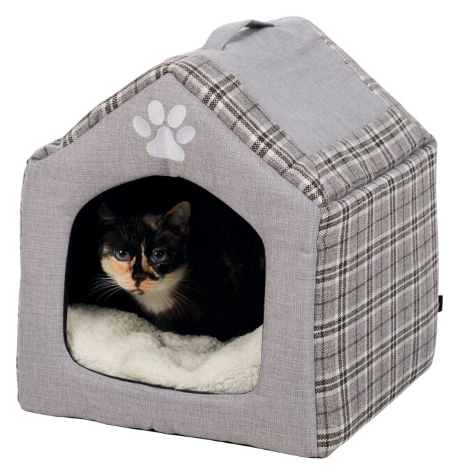 Casuta Iglu Silas 40x45x40 cm Gri/Crem 36352