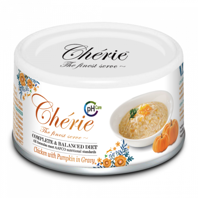 Cherie Adult Urinary Cat Pui in Sos de Dovleac 80 g