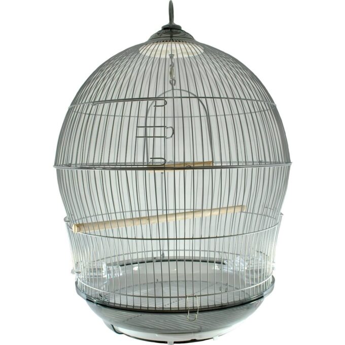 Colivie Pasari Rotunda 370, Gri Silver, 47x70 cm