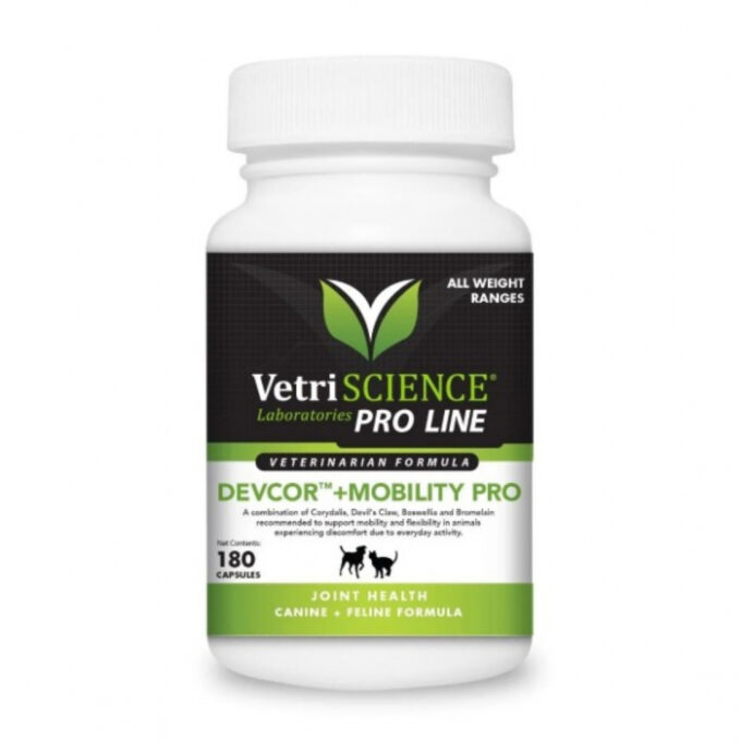 VETRI SCIENCE DevCor + Mobility Pro, supliment pentru articulatii caini si pisici, 180 capsule