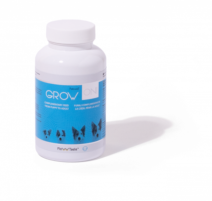 Grow On, supliment pentru caini, 100 comprimate, Petswell