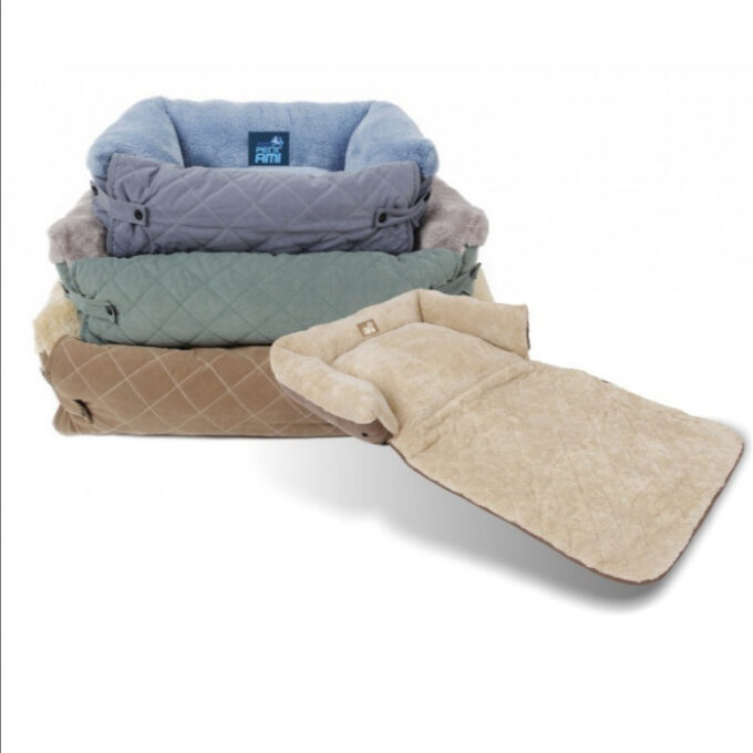 Culcus 3 in 1 pentru caini si pisici Leo Bej, S 90x60xH14cm 1 Culcus 3 in 1 pentru caini si pisici Leo Bej, S 90x60xH14cm