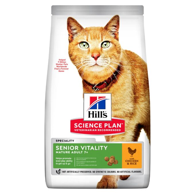 Hrana uscata pisici, Hill's Science Plan Feline Senior Vitality Chicken, 7 kg