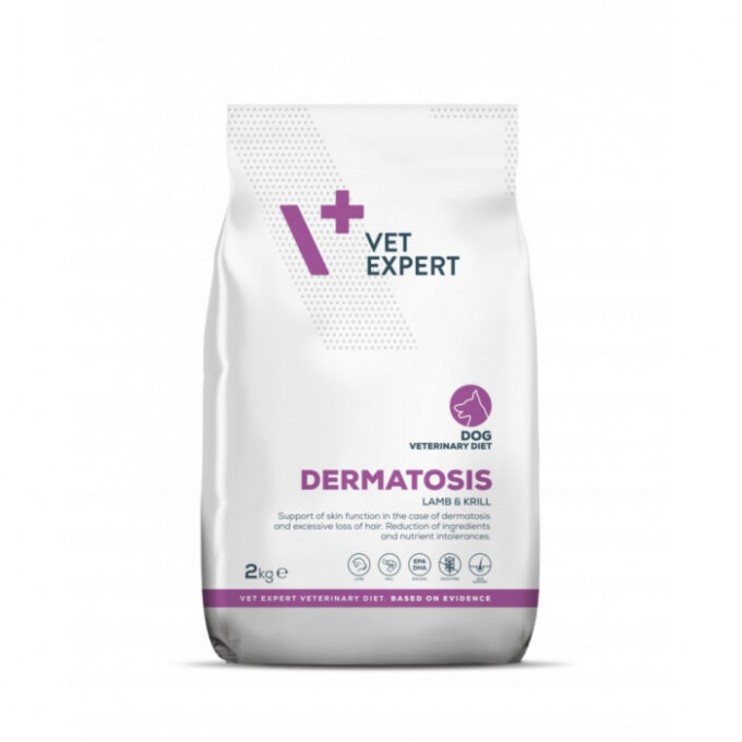 Dieta veterinara Dermatosis Dog, VETEXPERT, MIEL si KRILL, 2 kg 1 Dieta veterinara Dermatosis Dog, VETEXPERT, MIEL si KRILL, 2 kg