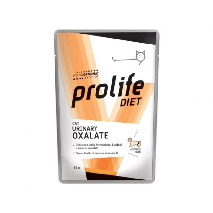 Dieta veterinara umeda prolife urinary oxalate pentru pisici plic 85g 1 Dieta veterinara umeda prolife urinary oxalate pentru pisici plic 85g