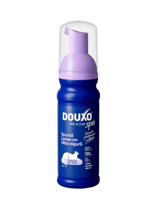 Sampon uscat pisici, Douxo Spa Cat Mousse, 150 ml