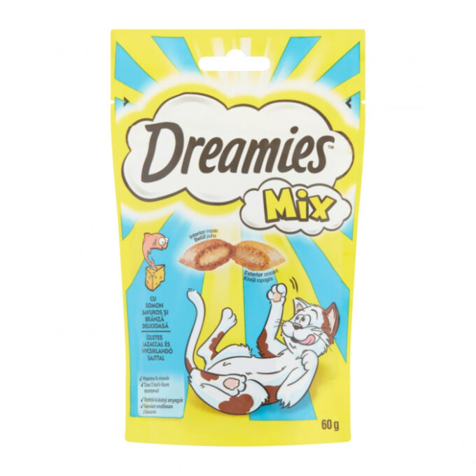 Dreamies cu Somon si branza 60 g 1 Dreamies cu Somon si branza 60 g