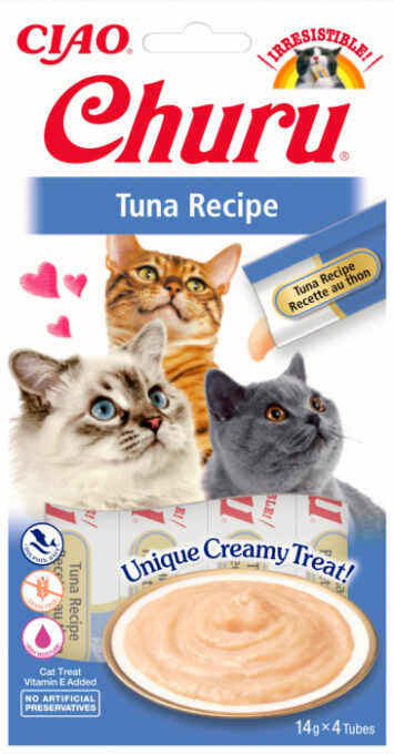 Churu Recompensa Cremoasa cu Ton fara cereale - 4 x 14 g