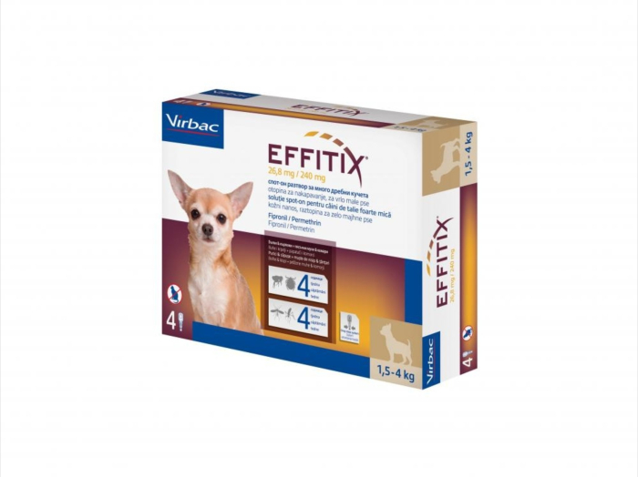 Effitix XS (1,5 - 4 kg) x 4 pipete