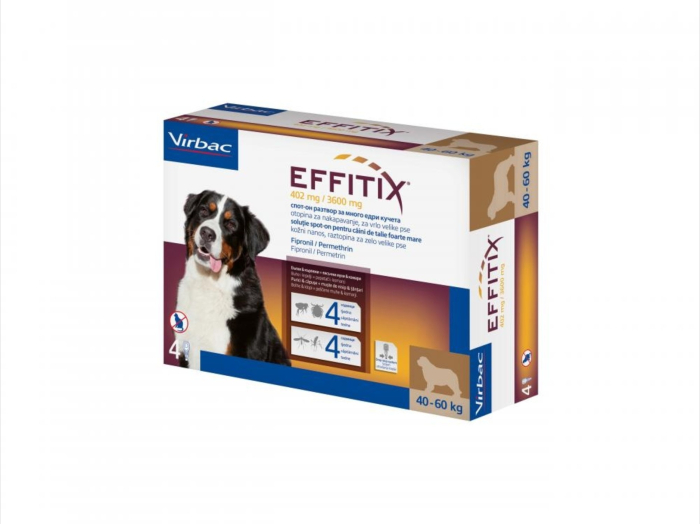 Effitix XL (40 - 60 kg) x 4 pipete