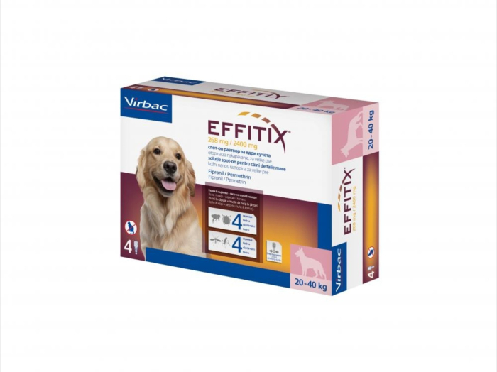 Effitix L (20 - 40 kg) x 4 pipete