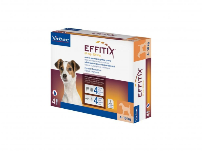 Effitix S (4 - 10 kg) x 4 pipete