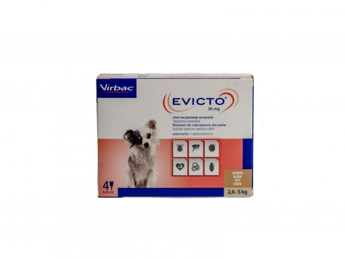 Evicto caini 30mg 2,6-5 kg x 4 pipete