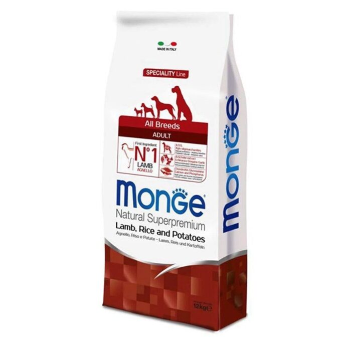 Hrana uscata caini, Monge Natural Superpremium All Breeds Adult, Miel, Orez & Cartofi, 12 kg 1 Hrana uscata caini, Monge Natural Superpremium All Breeds Adult, Miel, Orez & Cartofi, 12 kg