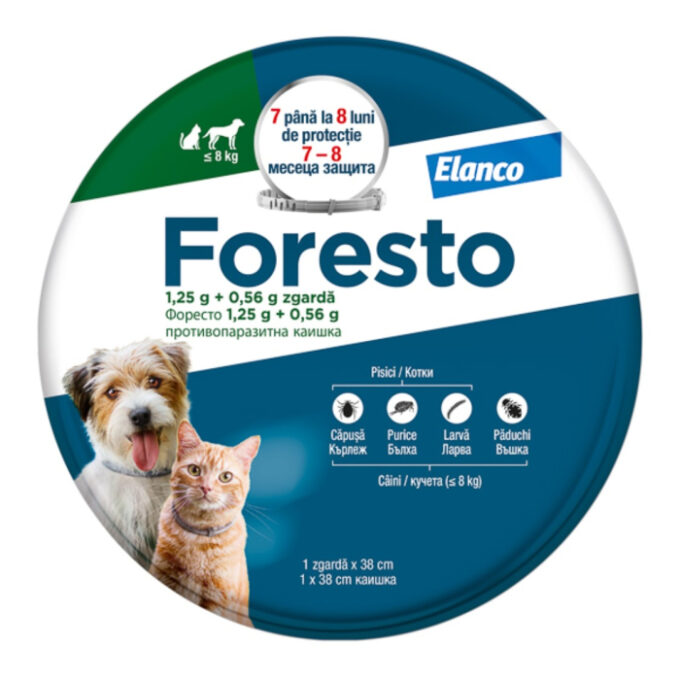 Foresto Zgarda Antiparazitara S ( 8 kg)