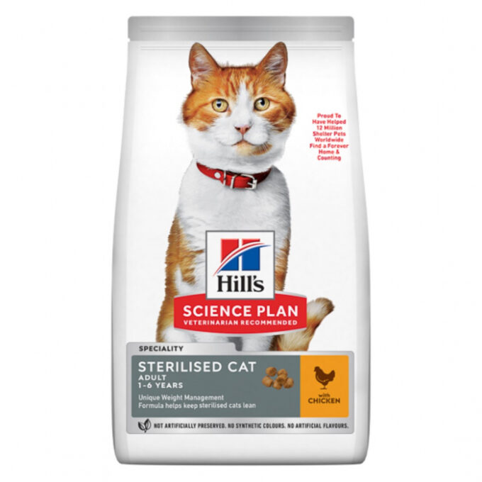 Hill s SP Feline Adult Sterilised Chicken 3 kg 1 Hill s SP Feline Adult Sterilised Chicken 3 kg