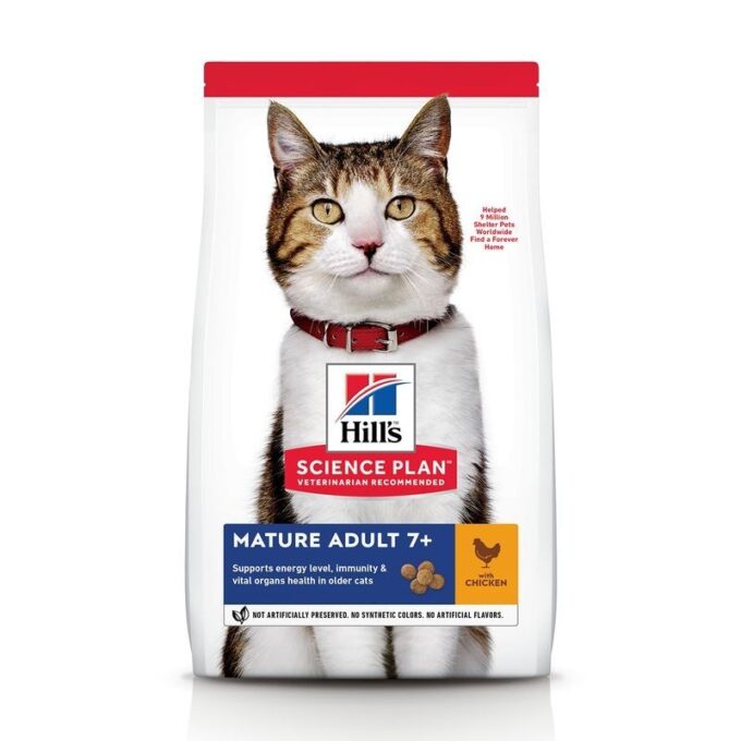Hrana uscata pisici, Hill's Science Plan Feline Mature Chicken, 300 g