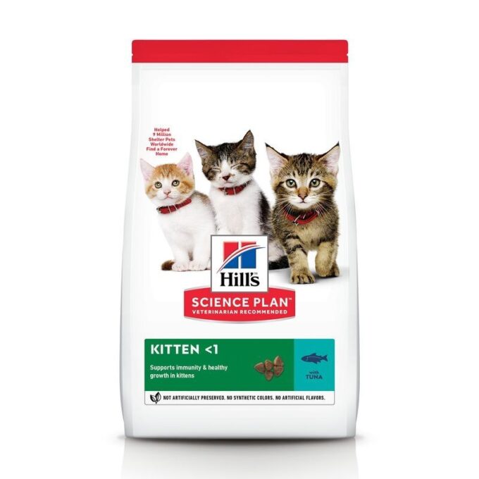 Hrana uscata pisici, Hill's Science Plan Feline Kitten Tuna, 1.5 kg