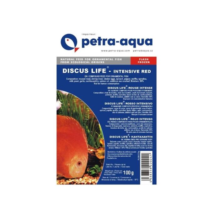 Hrana congelata Discus Life intensive red 100g 1 Hrana congelata Discus Life intensive red 100g