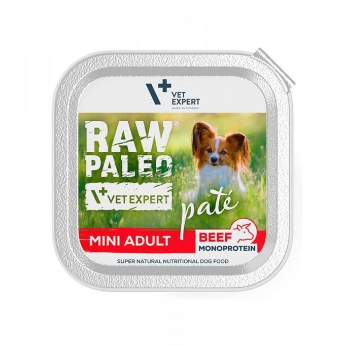 Raw Paleo, Pate, Beef, Mini Adult, 150 g 1 Raw Paleo, Pate, Beef, Mini Adult, 150 g