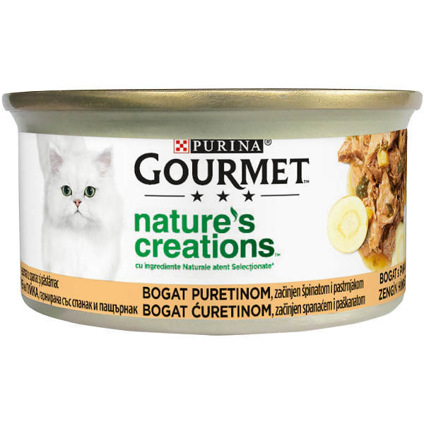Gourmet Nature's Creations, File Curcan si Spanac, 85 g 1 Gourmet Nature's Creations, File Curcan si Spanac, 85 g