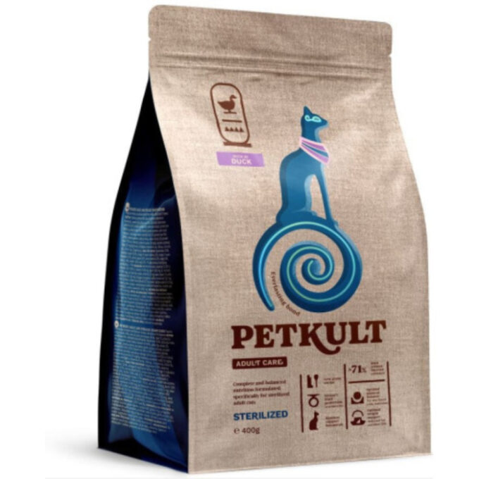 Hrana uscata pentru pisici Petkult Adult Care Sterilized pentru pisici cu continut ridicat de Rata 7 kg 1 Hrana uscata pentru pisici Petkult Adult Care Sterilized pentru pisici cu continut ridicat de Rata 7 kg