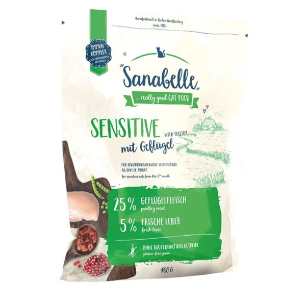 Hrana uscata pisici, Sanabelle Sensitive, Pui, 400 g