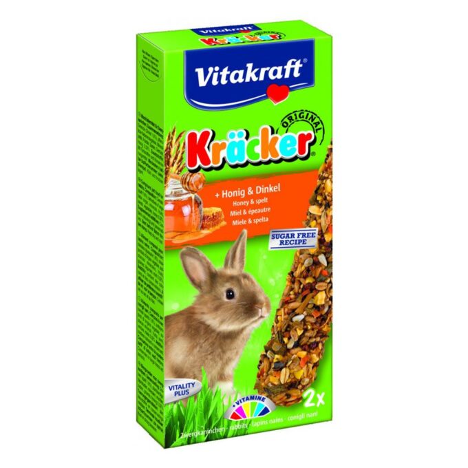 Baton Iepuri Vitakraft Miere/Grau Spelt 2 Buc
