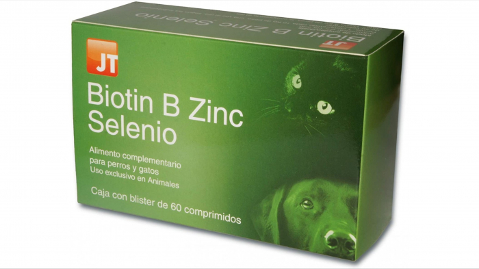 JT BIOTIN. B. ZINC. SELENIU pentru caini si pisici - 60 Tablete 1 JT BIOTIN. B. ZINC. SELENIU pentru caini si pisici - 60 Tablete