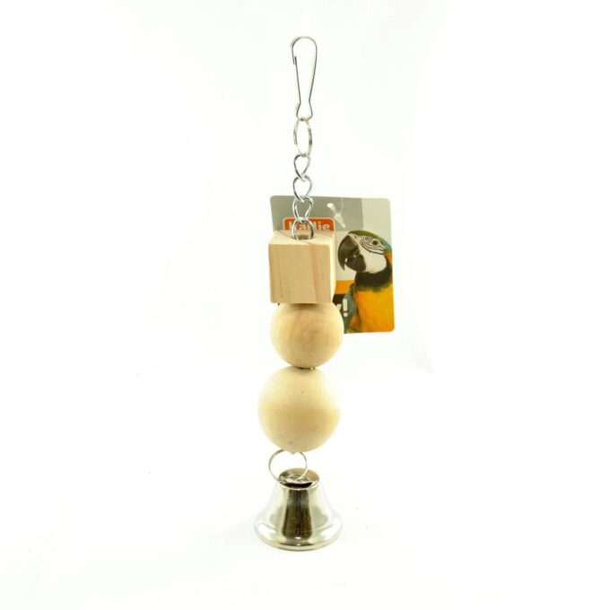 JUCARIE LEMN BLOCURI CU CLOPOTEL 25CM 1 JUCARIE LEMN BLOCURI CU CLOPOTEL 25CM