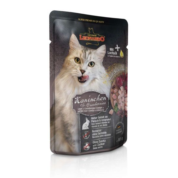 Hrana umeda pisici, Leonardo Iepure & Merisoare, 85 g
