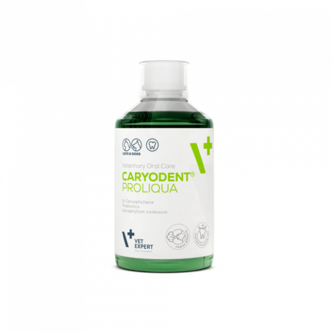 Aditiv pentru apa, pentru igiena orala zilnica a cainilor si pisicilor Caryodent Proliqua Vet Expert, 250ml