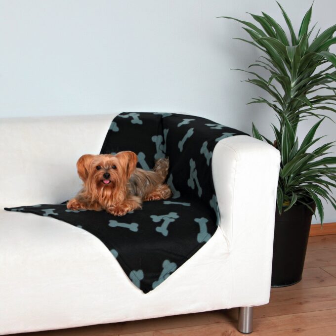 Patura Beany 100x70 cm Negru 37192 1 Patura Beany 100x70 cm Negru 37192