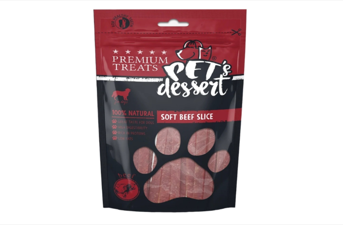 Pet s Dessert Dog Soft Beef Slice 80 Gr