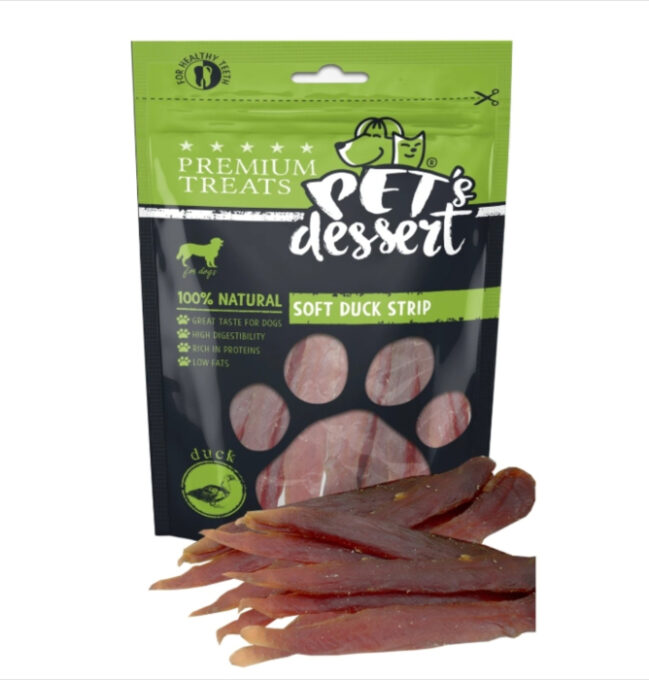 Pet s Dessert Dog Soft Duck Strip 80g LSD-02