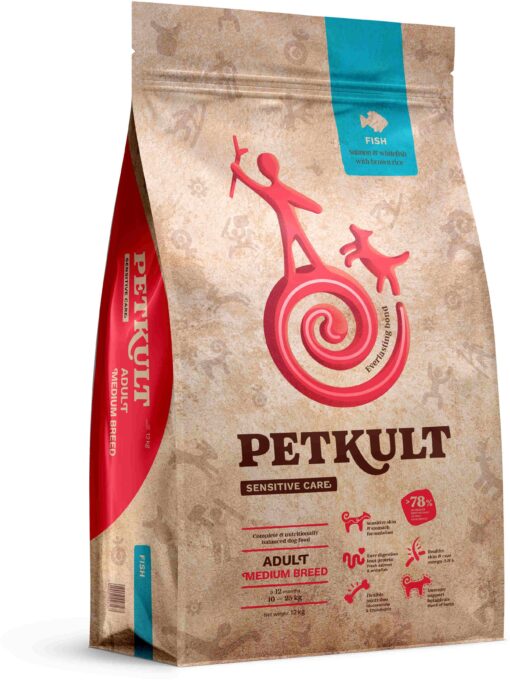 Petkult Sensitive Adult Medium Peste, 12 kg