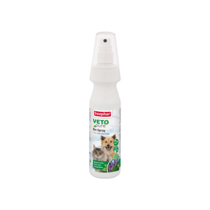 Spray antiparazitar pentru caini si pisici VETOPURE BEAPHAR - 150ML
