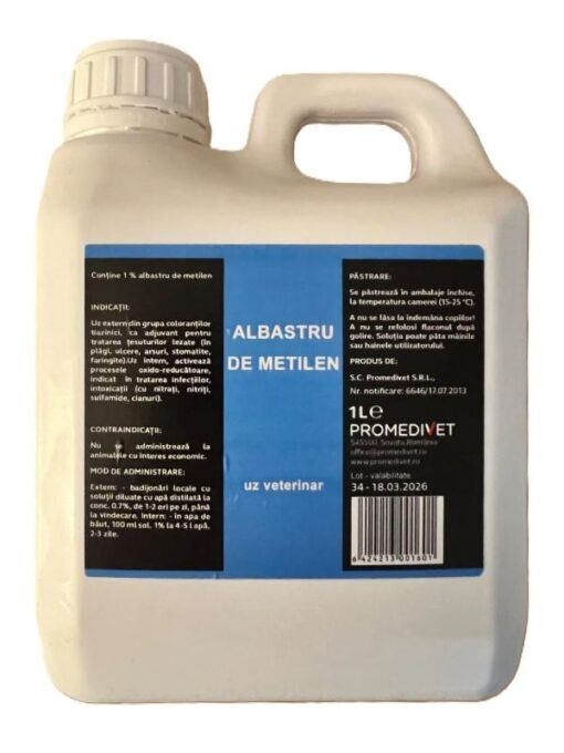 Promedivet Albastru de metilen, 1%, 1 L 1 Promedivet Albastru de metilen, 1%, 1 L