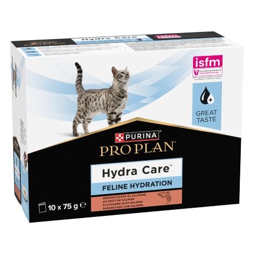 PURINA PRO PLAN Hydra Care, supliment de hidratare pentru pisici, somon, 10x75 g