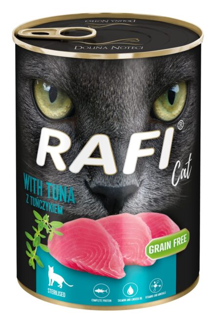 Hrana Umeda Pisici Sterilizate, Rafi Cat, Ton, 400 g 1 Hrana Umeda Pisici Sterilizate, Rafi Cat, Ton, 400 g